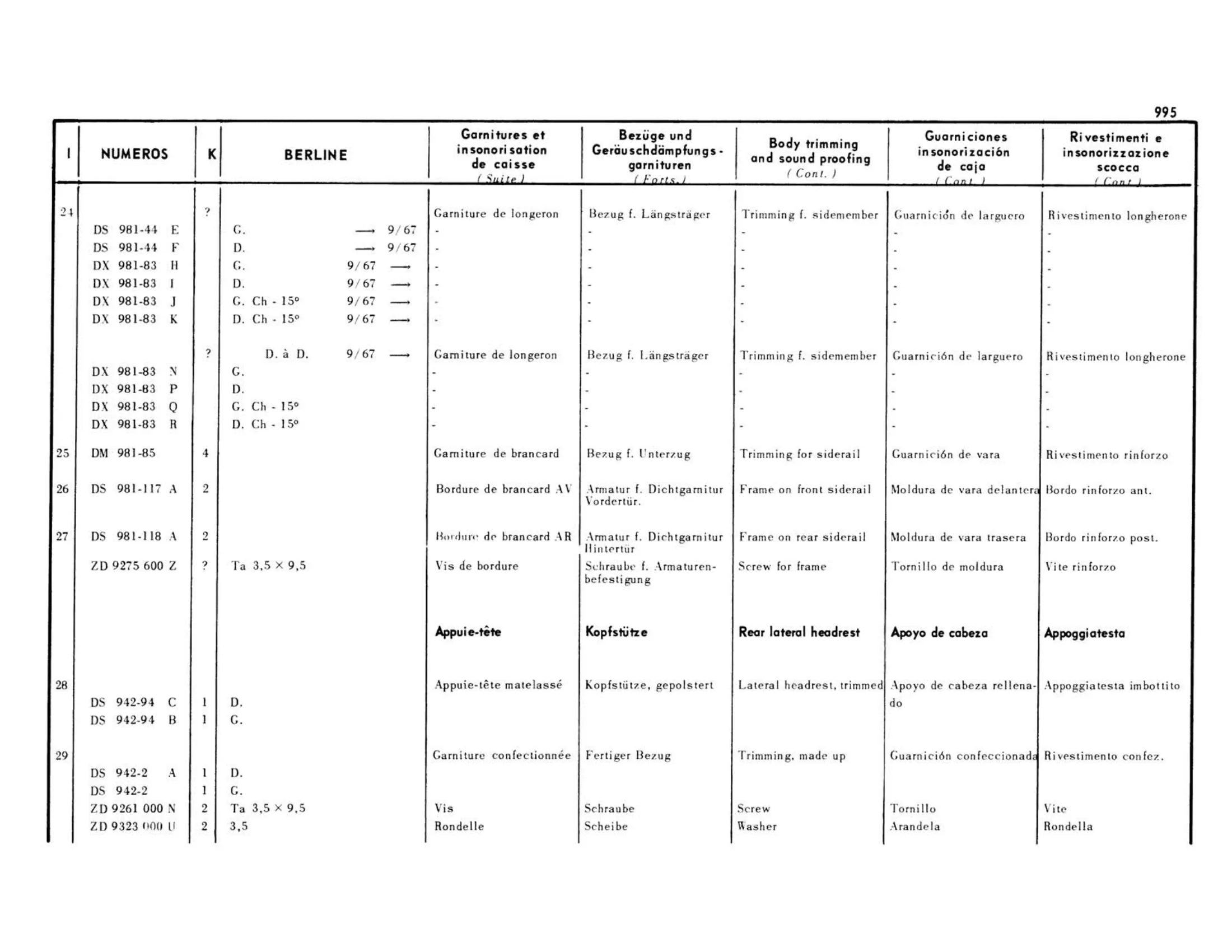 All remaining, page 481 of 503 — 598 Parts Catalogue — Volume II