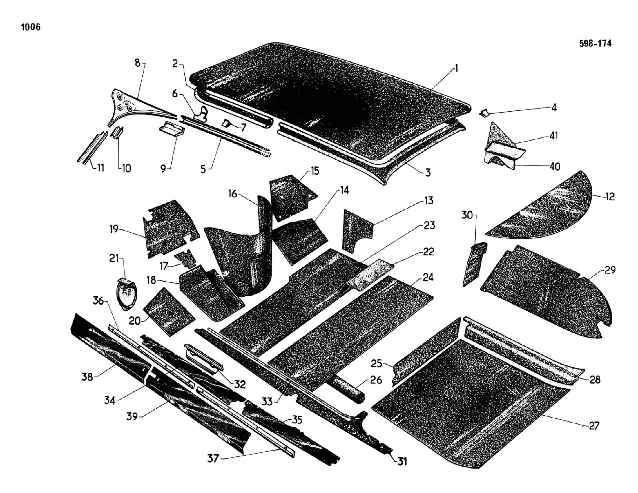 Berline Pallas, page 488 of 503 — 598 Parts Catalogue — Volume II