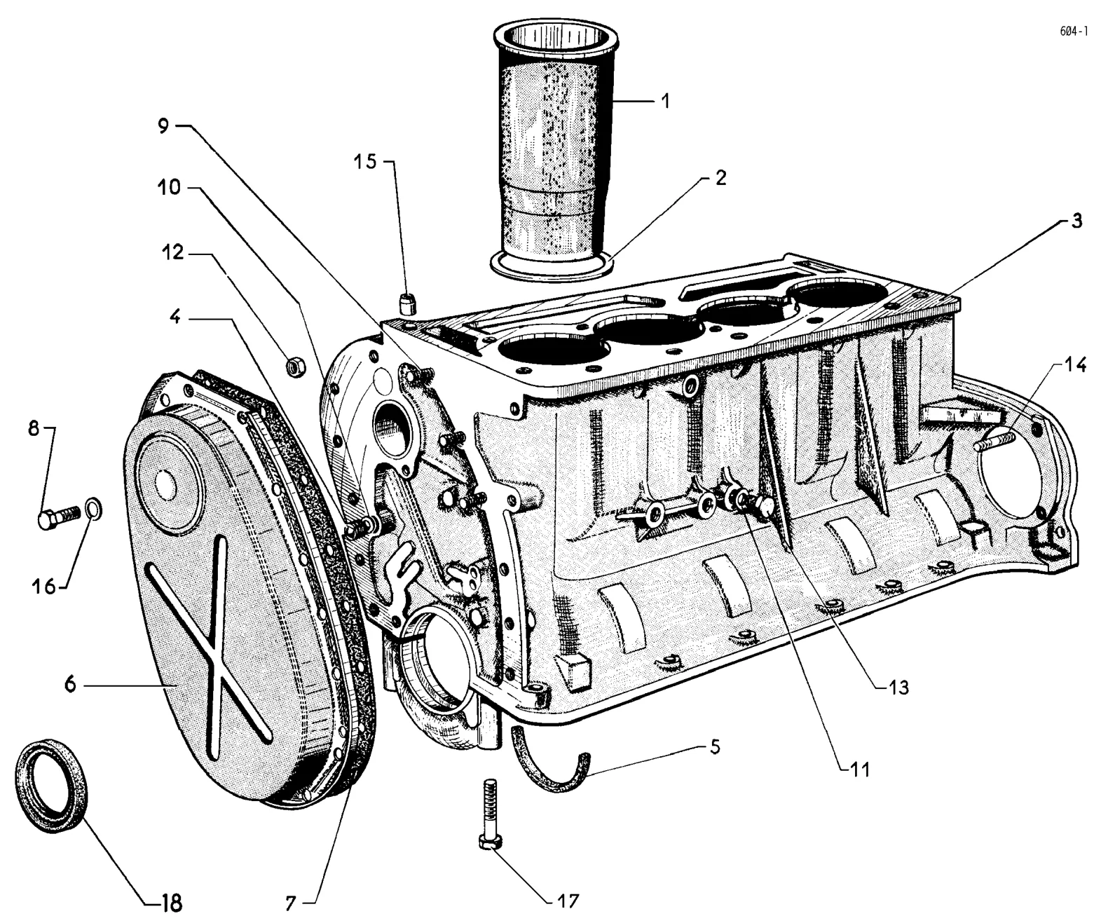 Engine, page 23 of 698 — 604 Parts Catalogue — Volume I