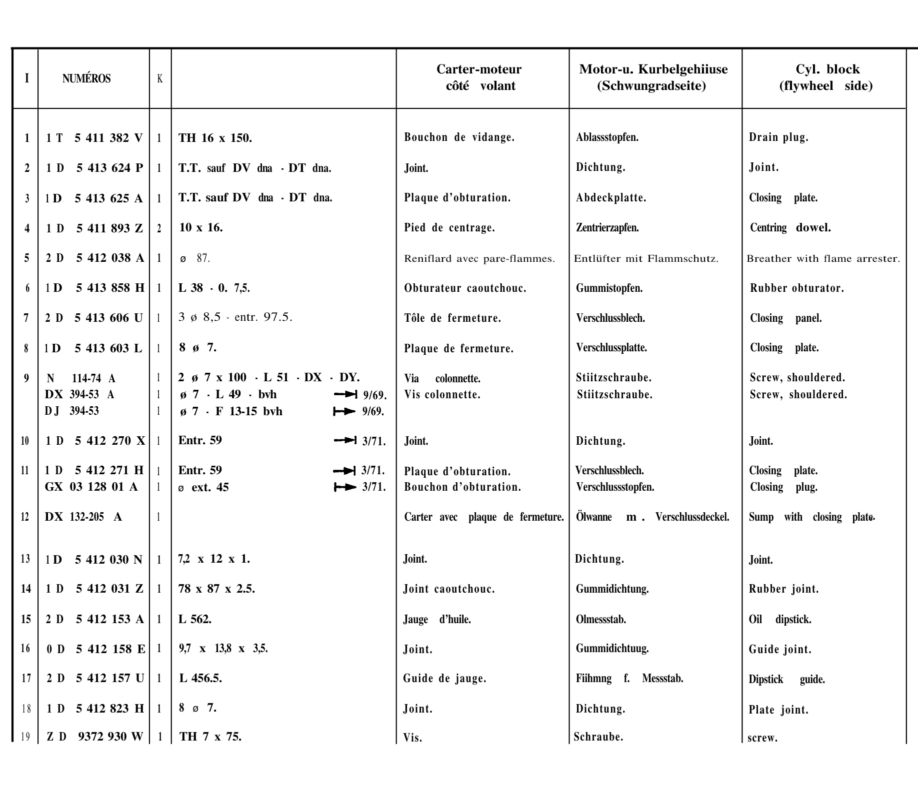 Engine, page 26 of 698 — 604 Parts Catalogue — Volume I