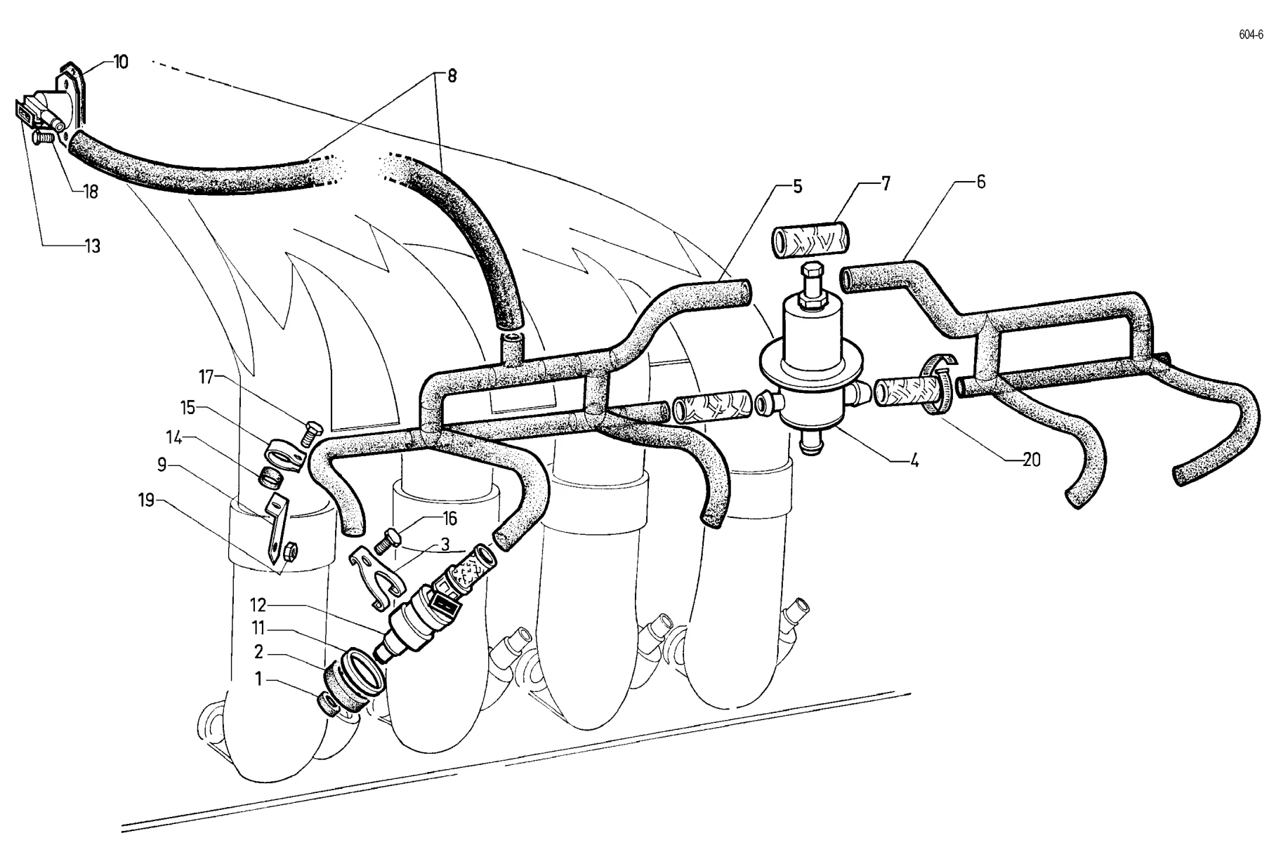 Injectors, etc., page 36 of 698 — 604 Parts Catalogue — Volume I