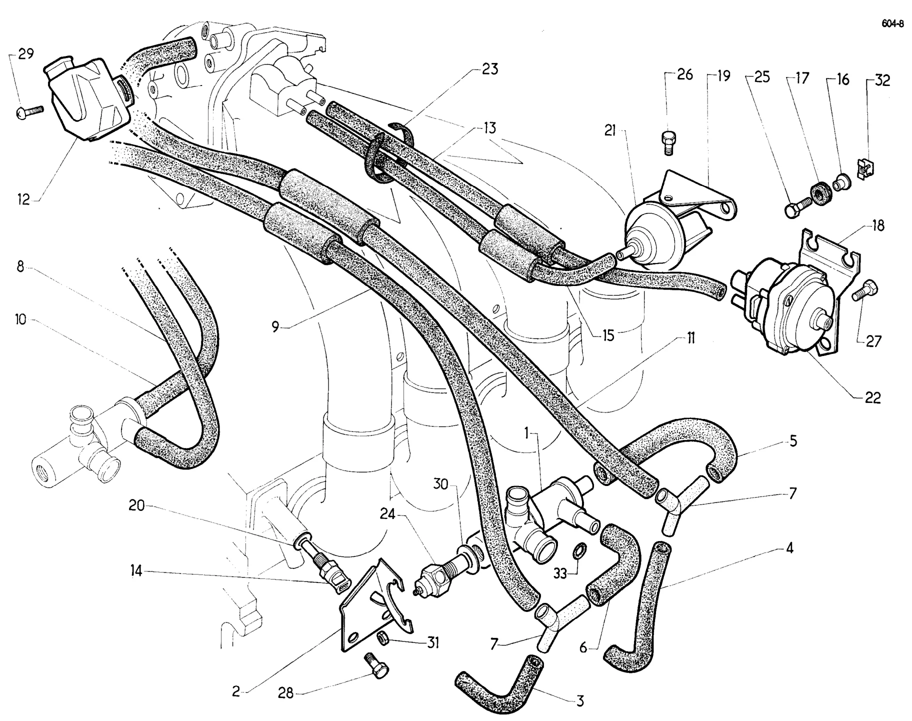 Injection system, page 40 of 698 — 604 Parts Catalogue — Volume I
