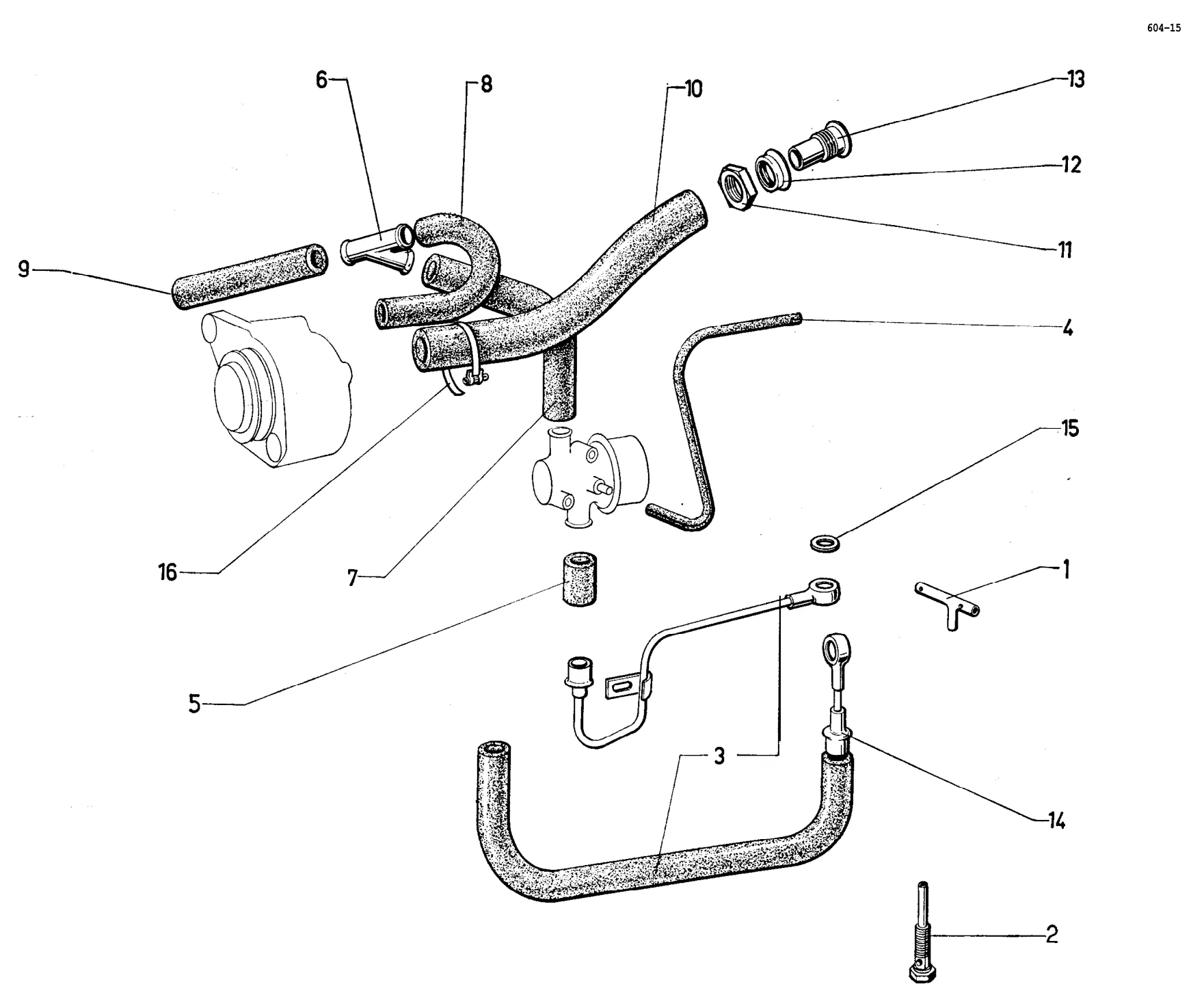 Exhaust emission control, page 61 of 698 — 604 Parts Catalogue — Volume I