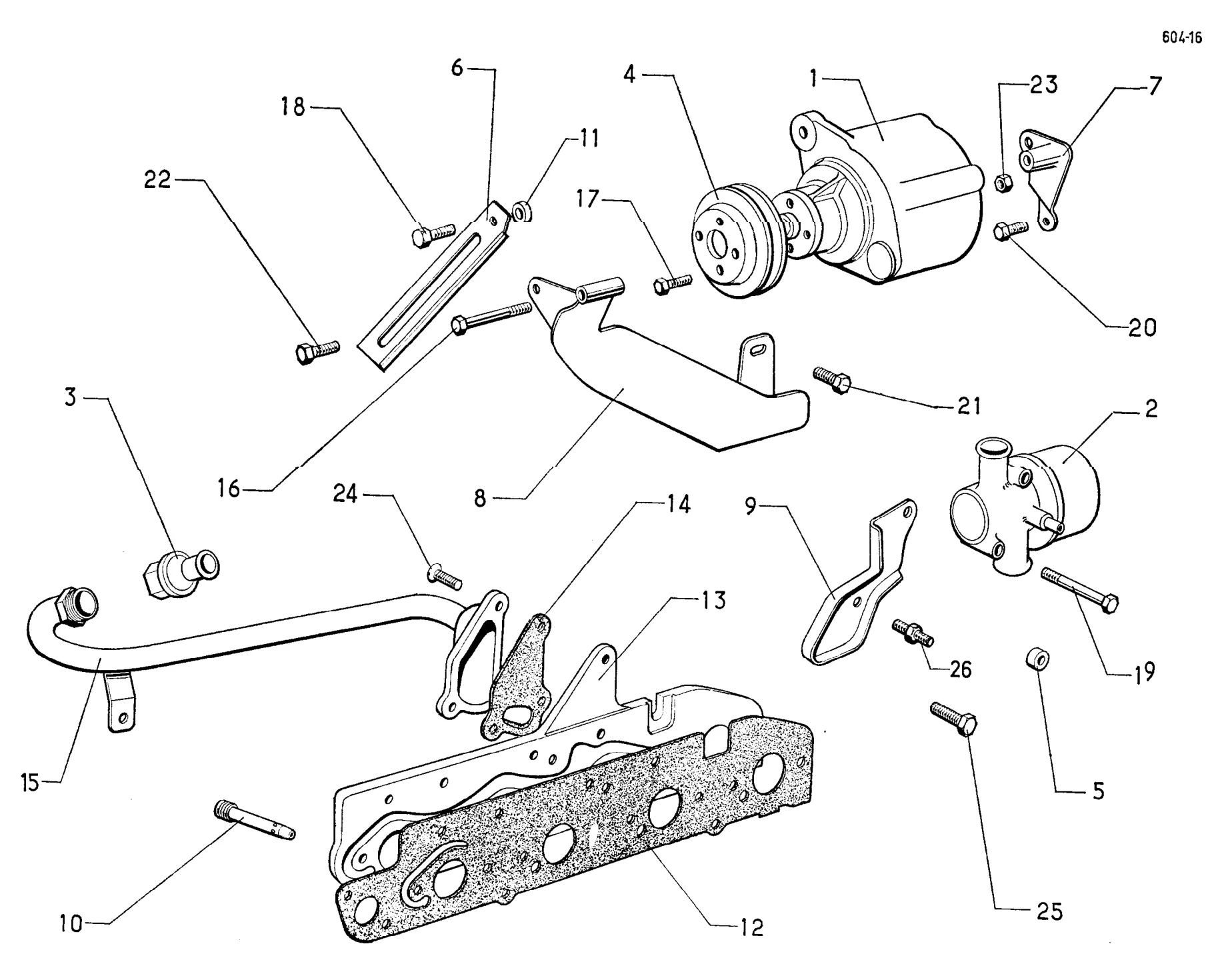 Exhaust emission control, page 63 of 698 — 604 Parts Catalogue — Volume I