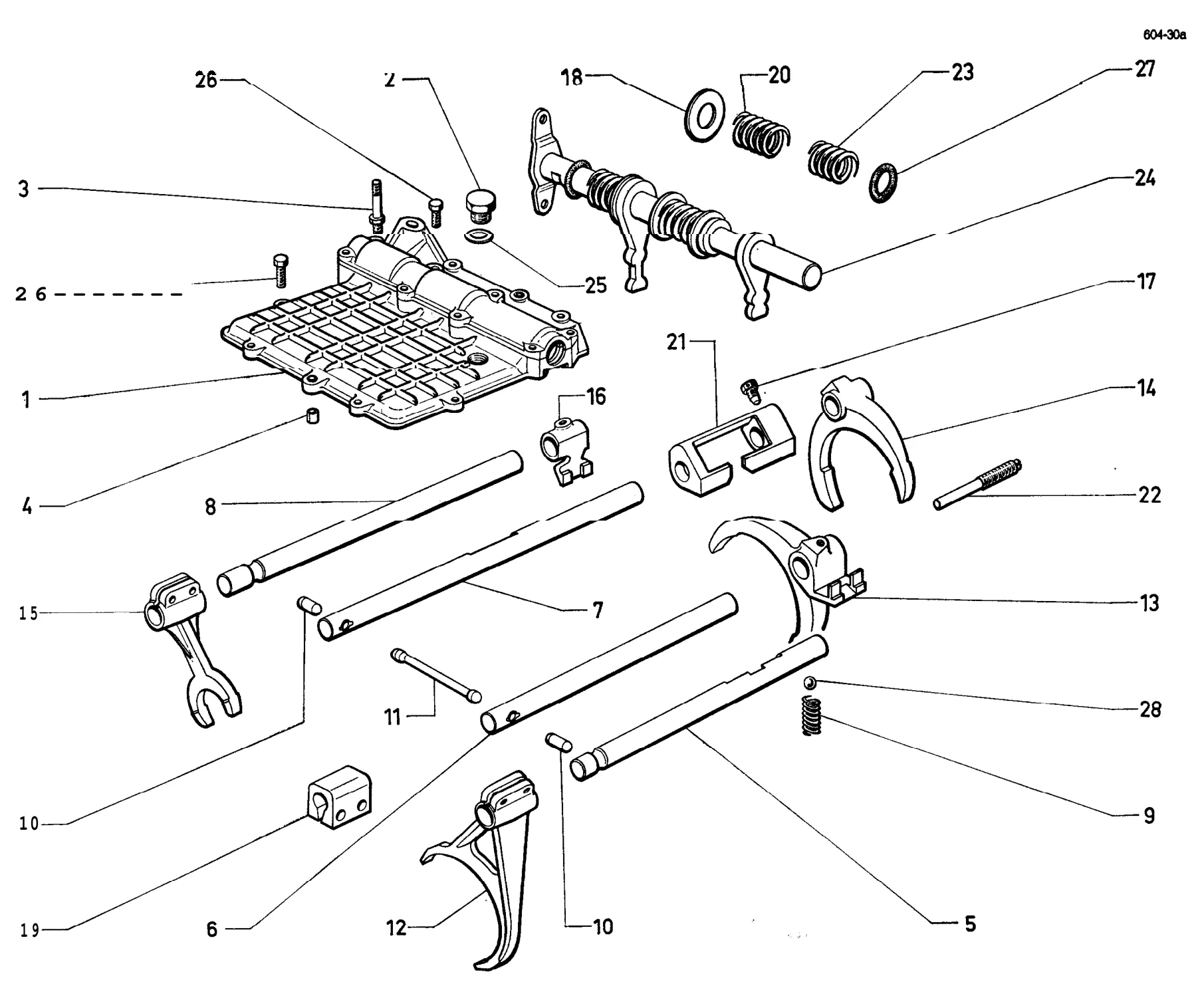 Lid 5-speed, page 115 of 698 — 604 Parts Catalogue — Volume I