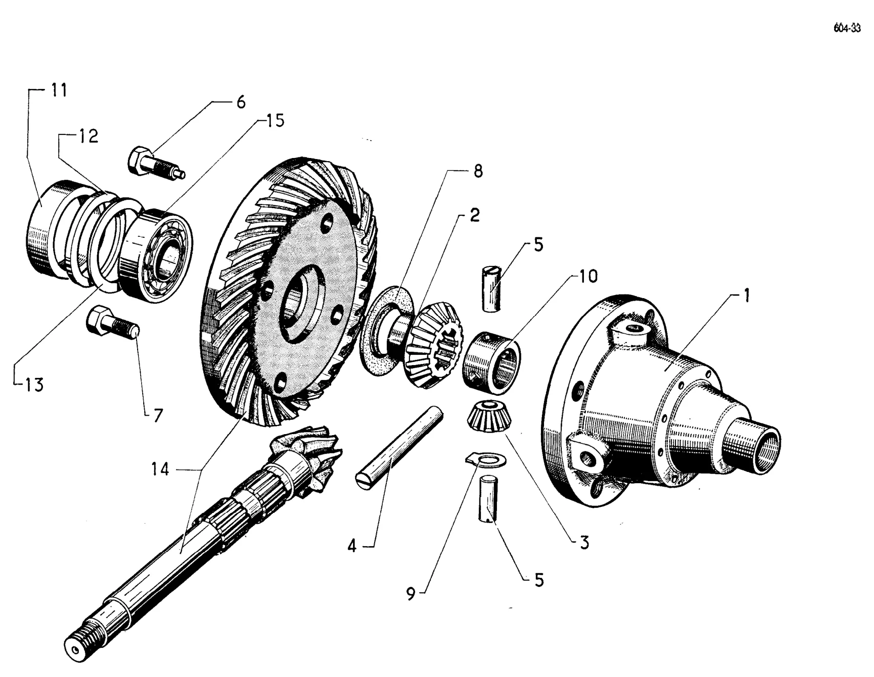 Differential, page 129 of 698 — 604 Parts Catalogue — Volume I