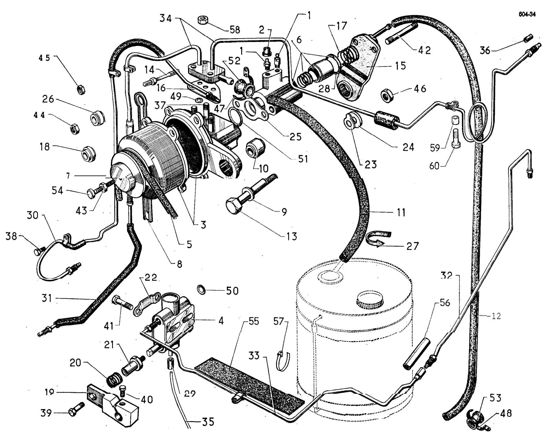 Centrifugal regulator, page 132 of 698 — 604 Parts Catalogue — Volume I