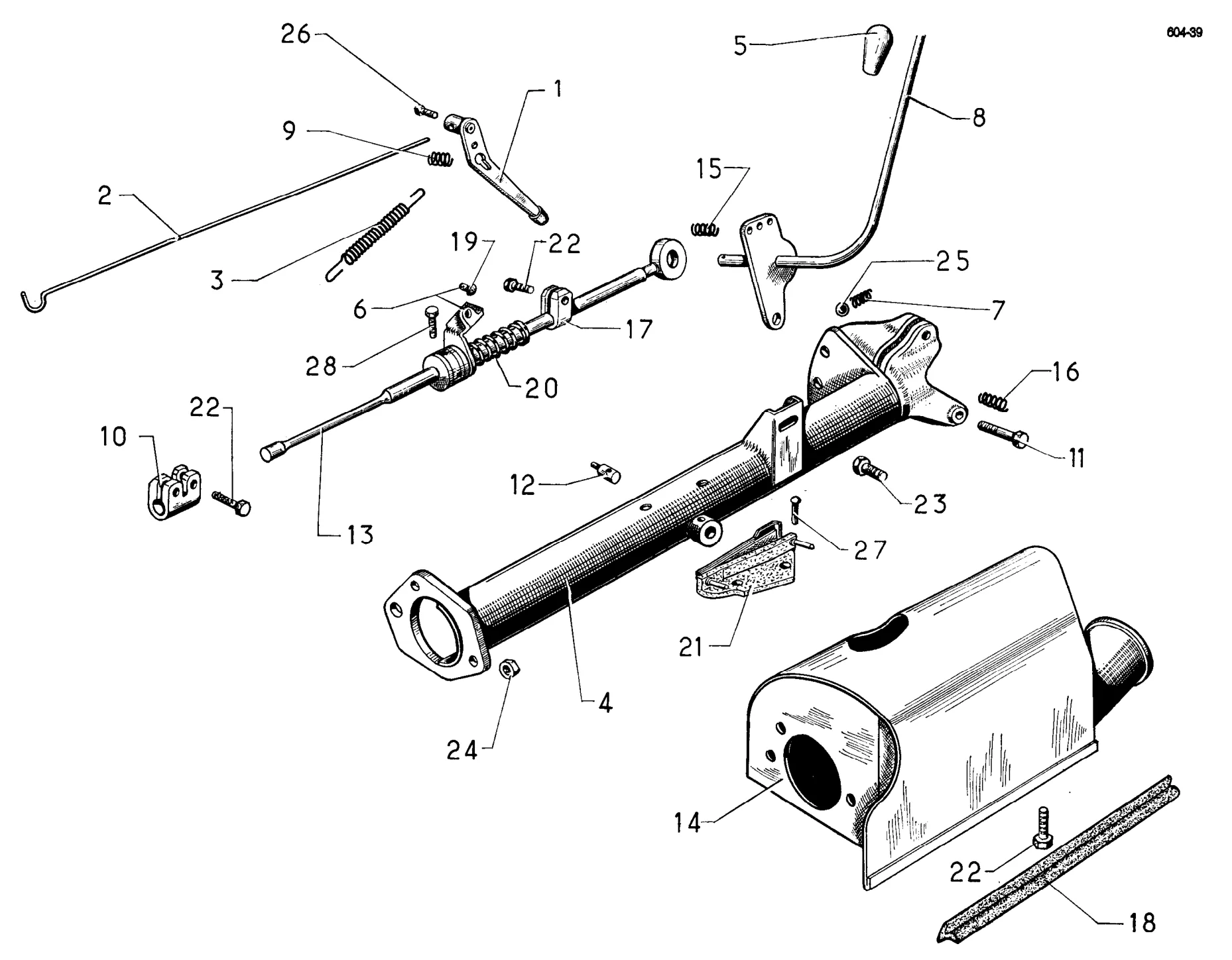 Hydraulic gearchange, page 151 of 698 — 604 Parts Catalogue — Volume I