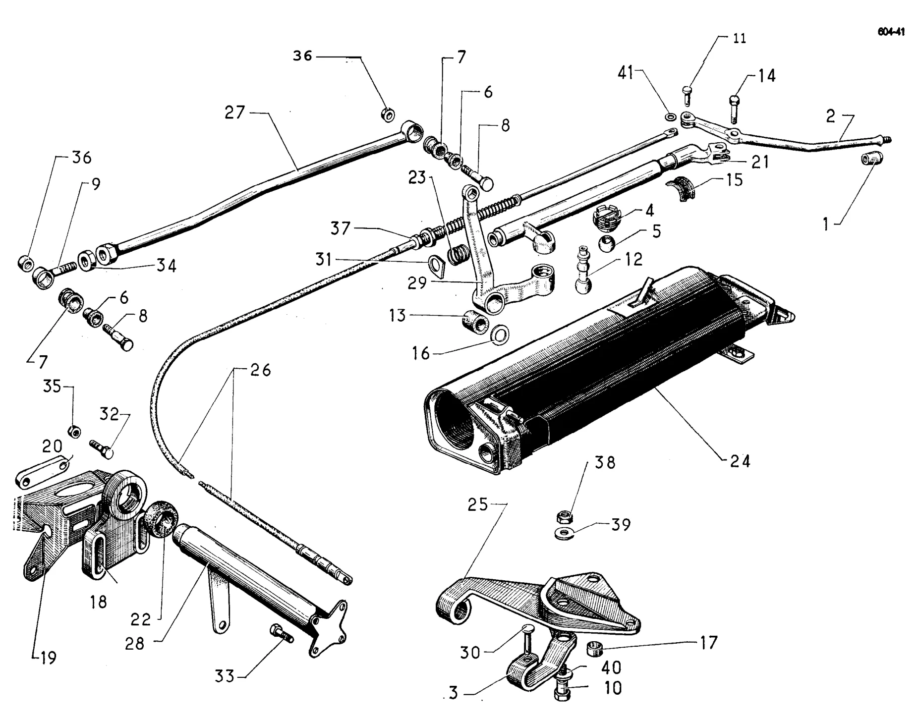 Manual gearchange, page 158 of 698 — 604 Parts Catalogue — Volume I