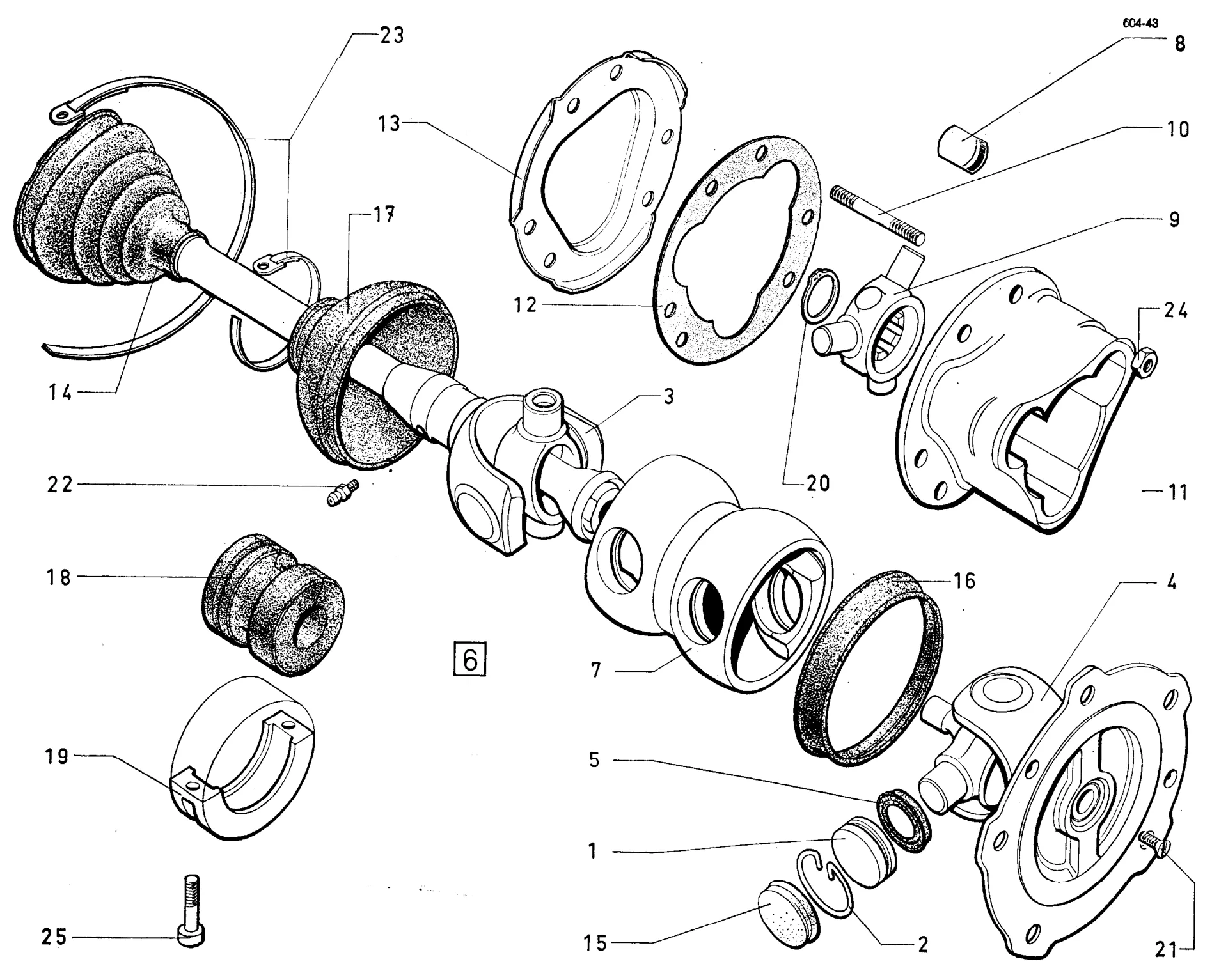 Driveshafts, page 164 of 698 — 604 Parts Catalogue — Volume I