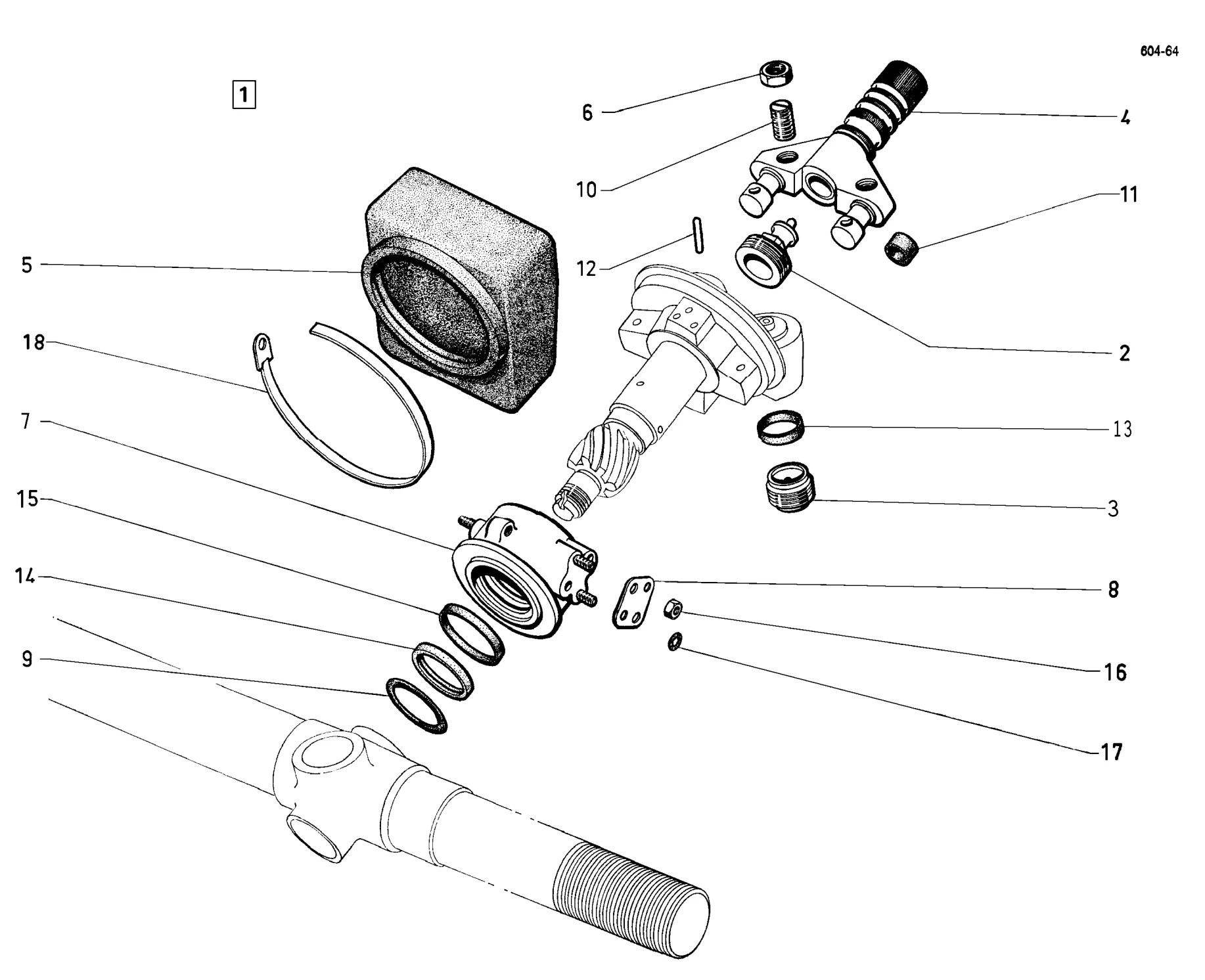 Power steering pinion, page 227 of 698 — 604 Parts Catalogue — Volume I