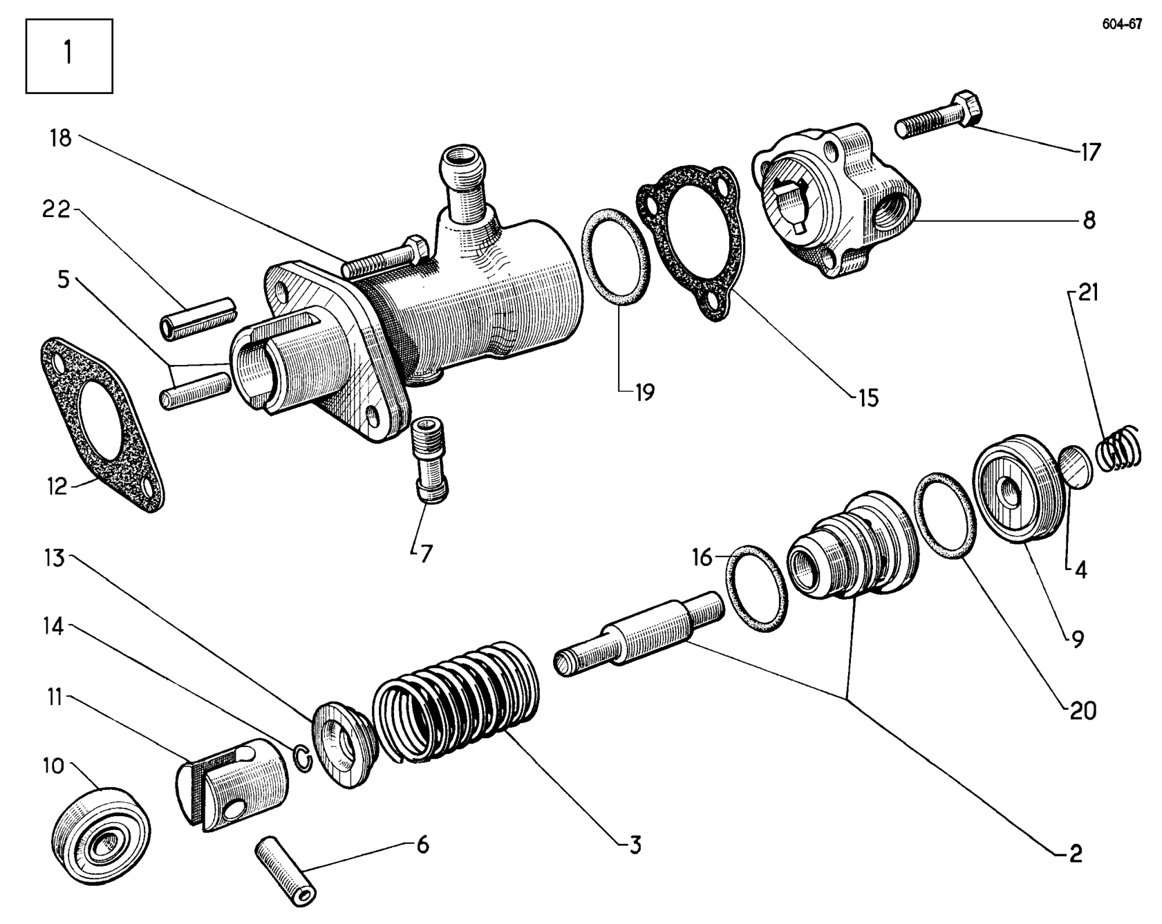 Hydraulic System / High pressure pump (ID), page 237 of 698 — 604 Parts Catalogue — Volume I