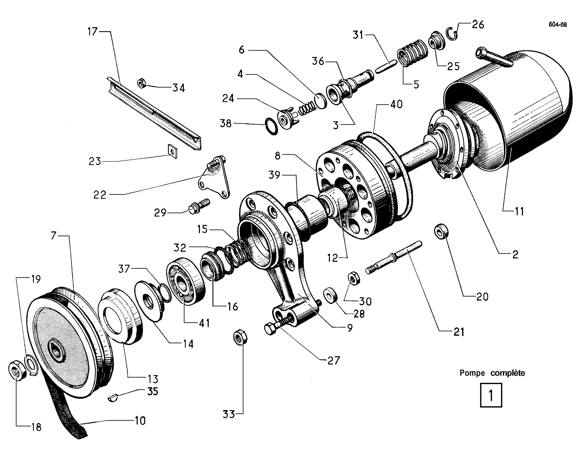 High pressure pump (DS), page 240 of 698 — 604 Parts Catalogue — Volume I