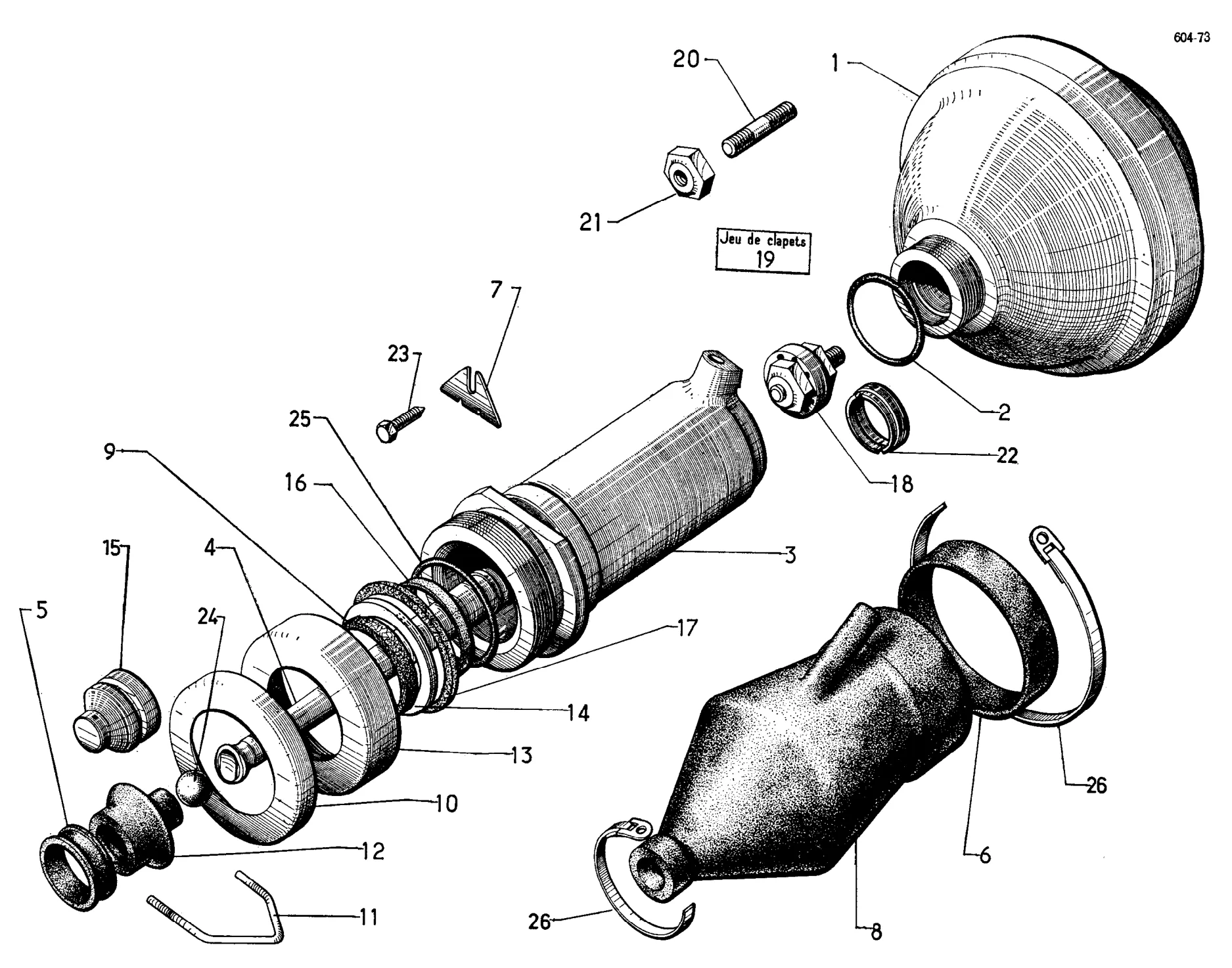 Rear suspension, page 255 of 698 — 604 Parts Catalogue — Volume I