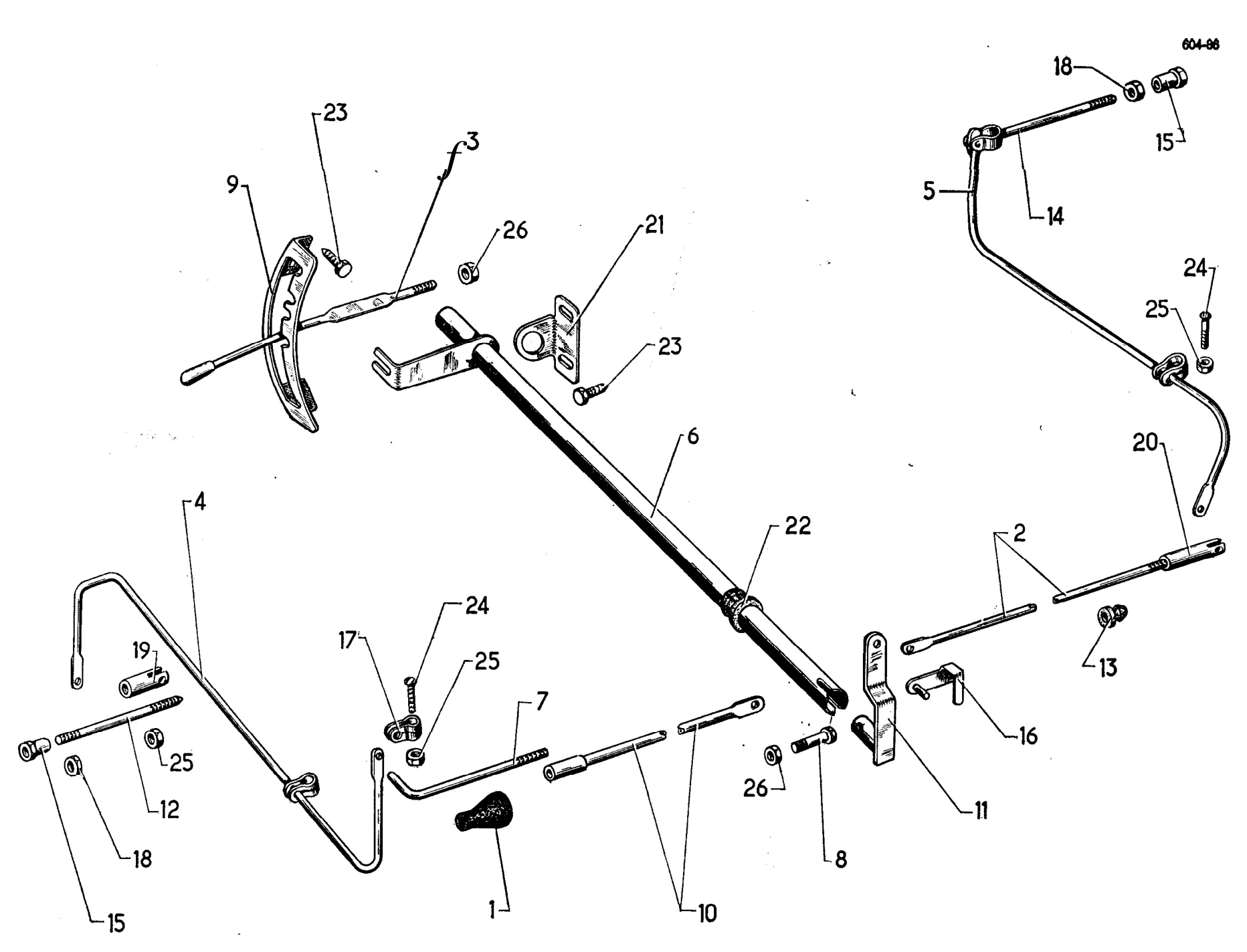 Manual height control, page 295 of 698 — 604 Parts Catalogue — Volume I