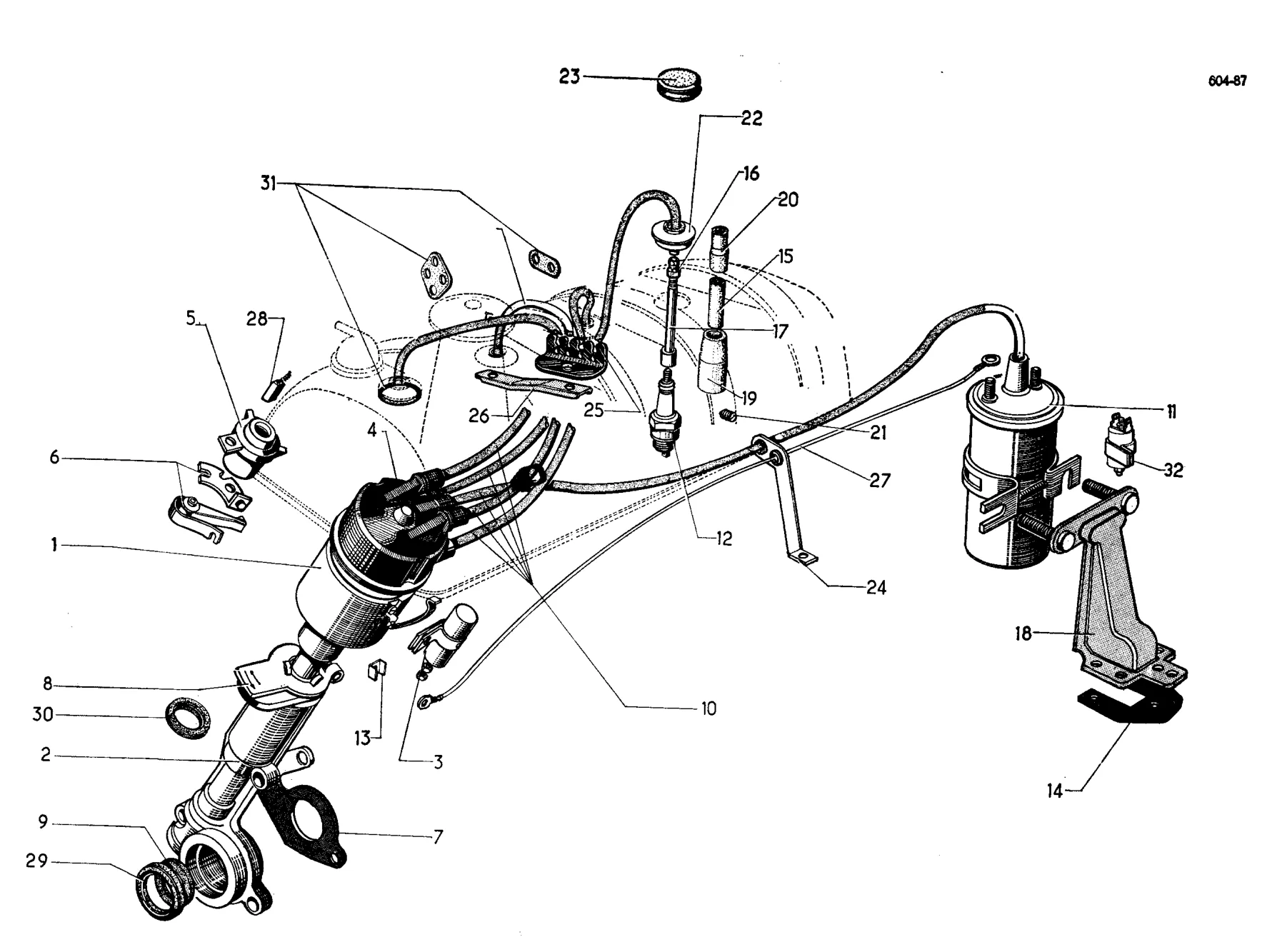 Manual height control, page 298 of 698 — 604 Parts Catalogue — Volume I