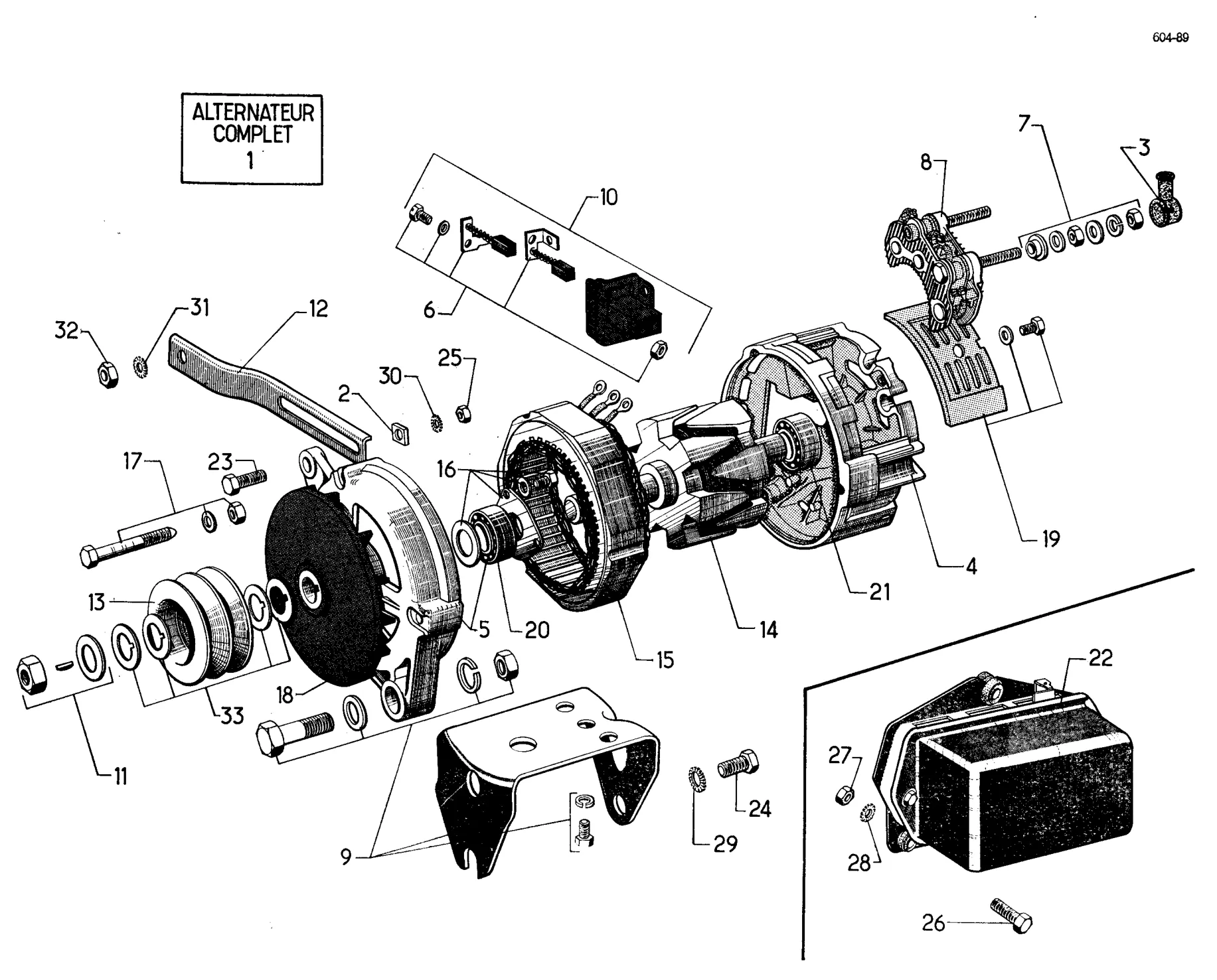 Alternator / (Ducellier)->3/71, page 307 of 698 — 604 Parts Catalogue — Volume I