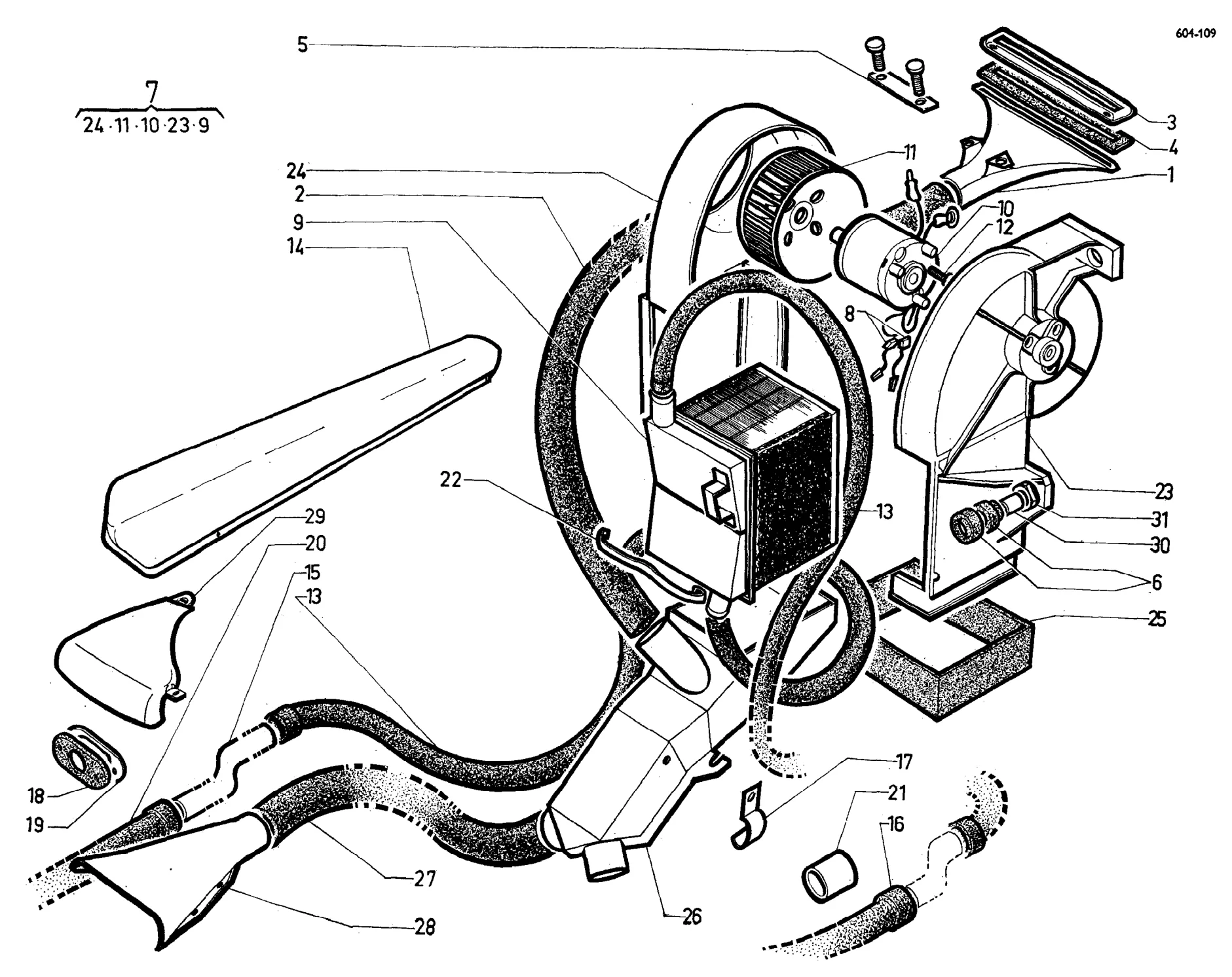 Heater -15, page 391 of 698 — 604 Parts Catalogue — Volume I