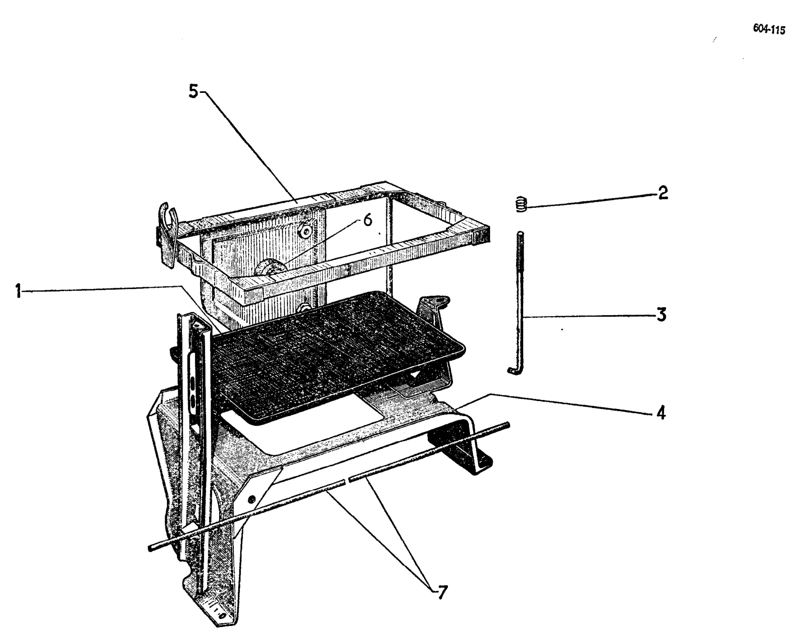 Battery holder, page 415 of 698 — 604 Parts Catalogue — Volume I