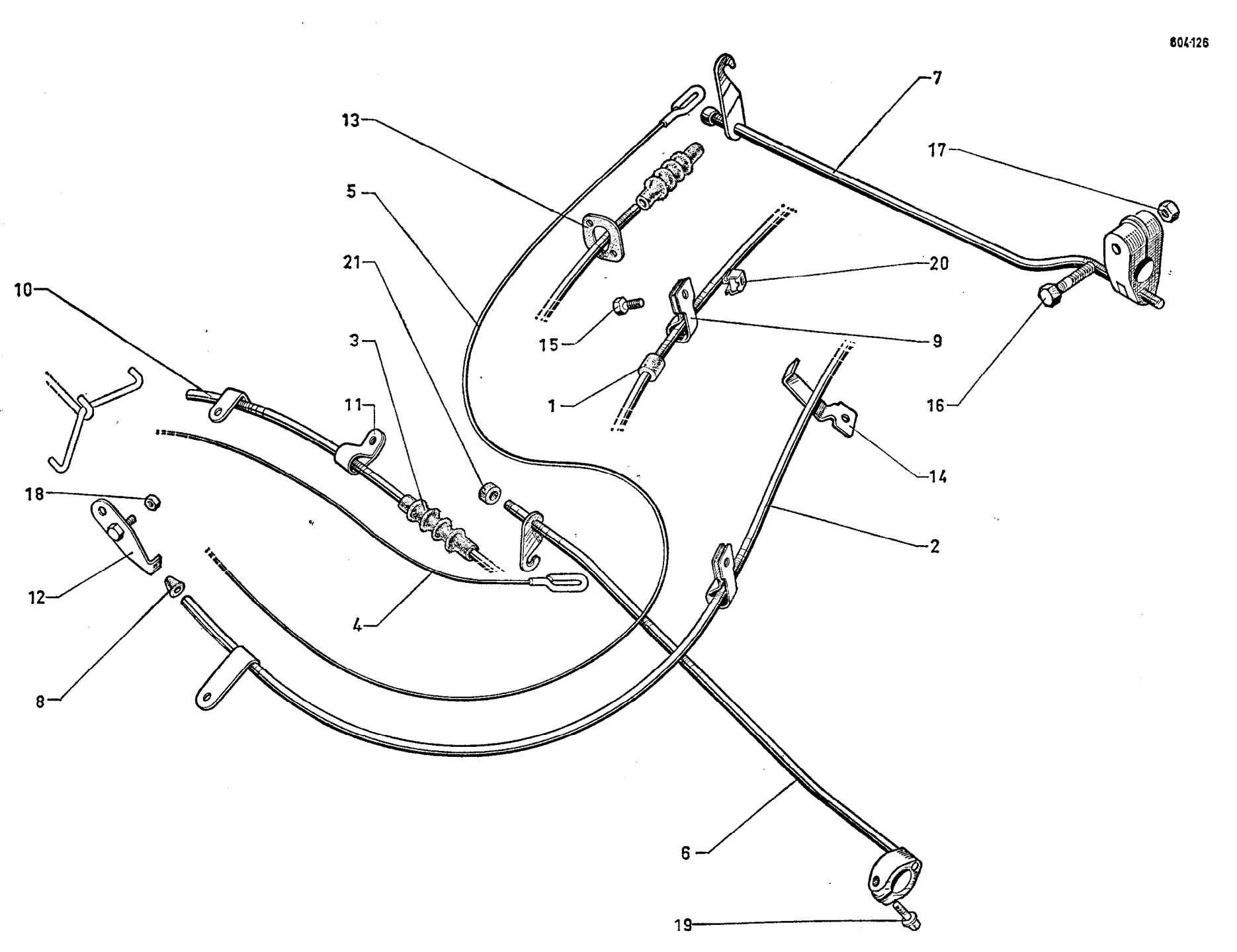 Headlamp levelling, page 445 of 698 — 604 Parts Catalogue — Volume I