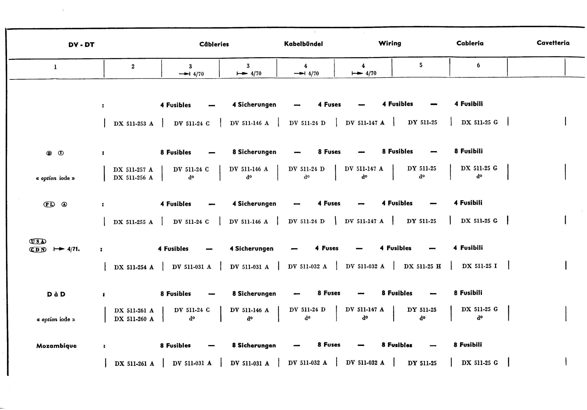 Wiring, page 478 of 698 — 604 Parts Catalogue — Volume I