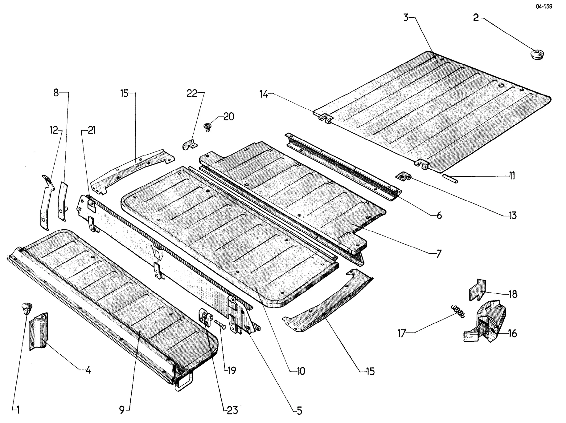 Rear floor - Com, page 580 of 698 — 604 Parts Catalogue — Volume I