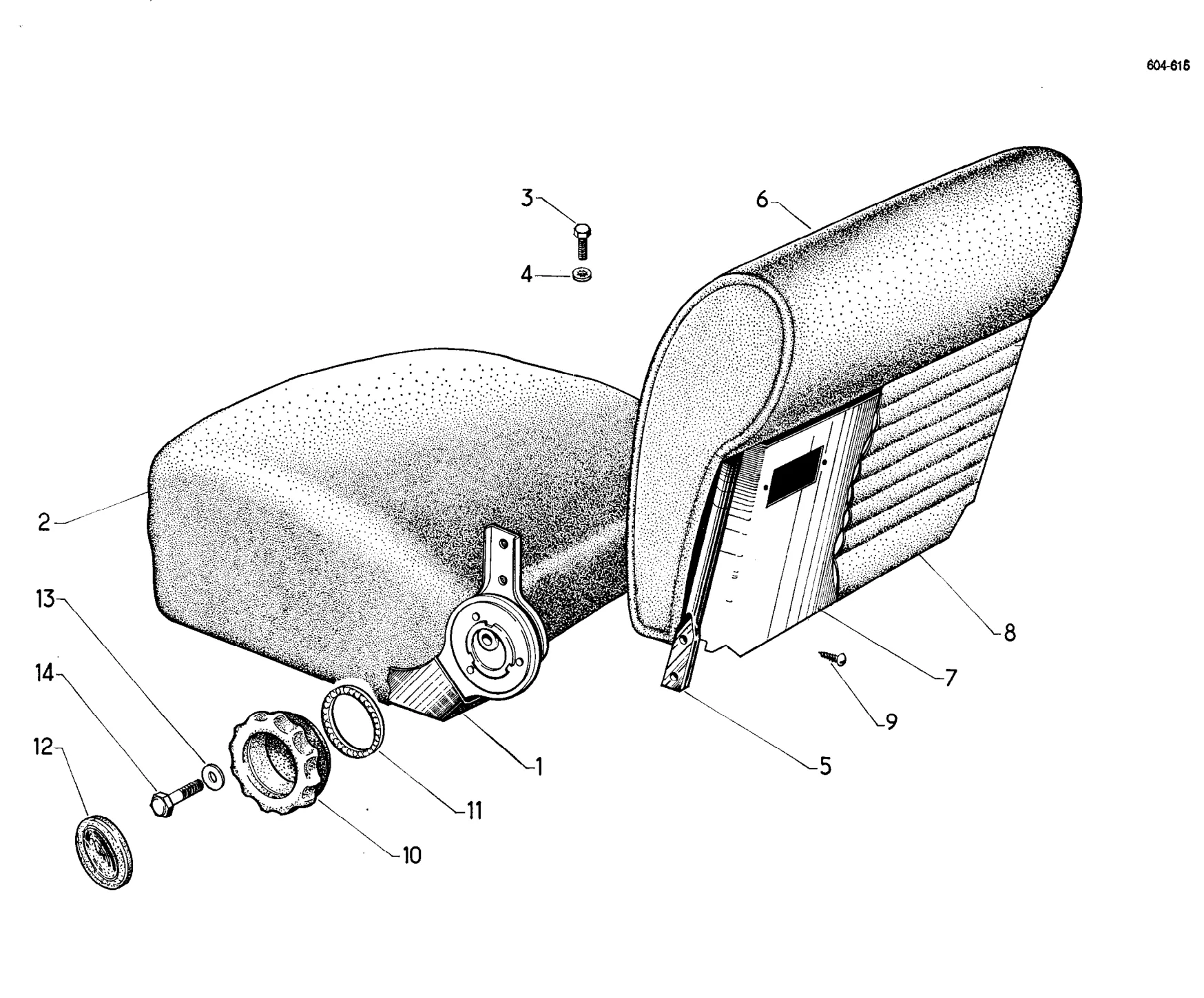 Front seats - PA, page 613 of 698 — 604 Parts Catalogue — Volume I