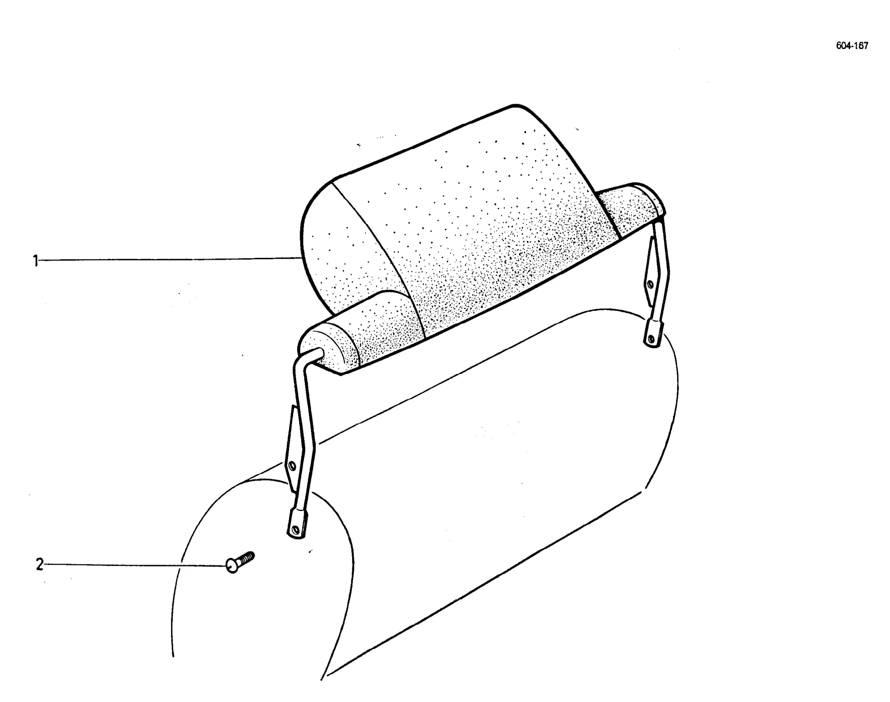 Headrests (USA), page 619 of 698 — 604 Parts Catalogue — Volume I