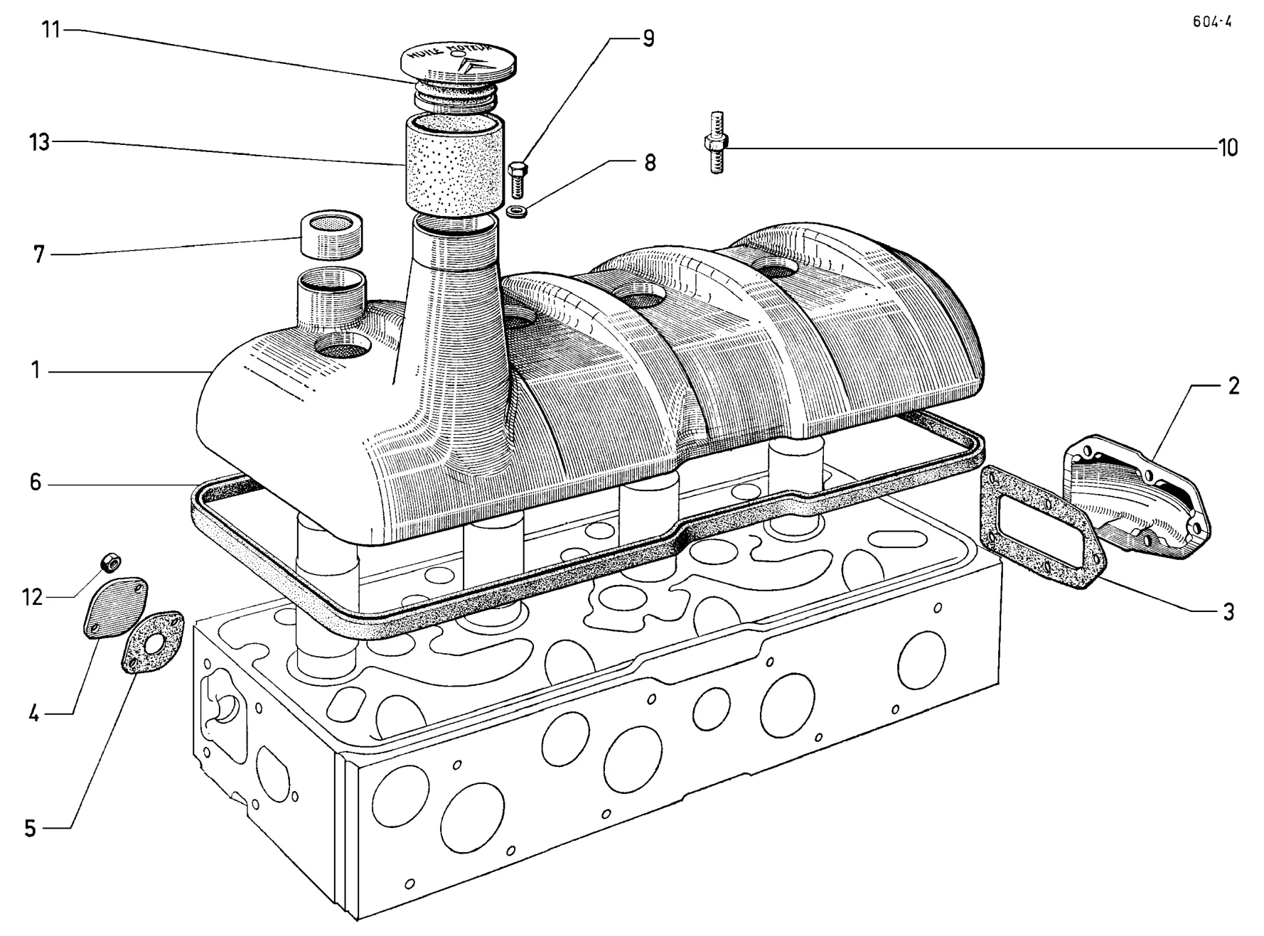 Cylinder Head cover, page 31 of 321 — 604 Parts Catalog — Vol. 1