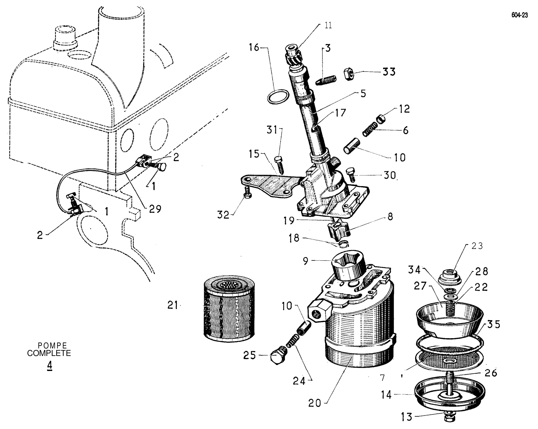Oil pump, page 86 of 321 — 604 Parts Catalog — Vol. 1