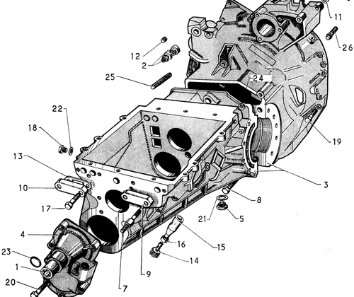 4-speed casing, page 102 — 604 Parts Catalog — Vol. 1
