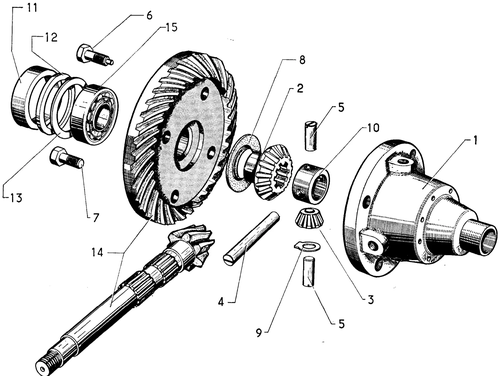 Differential, page 129 — 604 Parts Catalog — Vol. 1