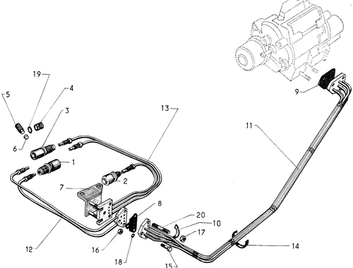 Piping for gearchange, page 148 — 604 Parts Catalog — Vol. 1