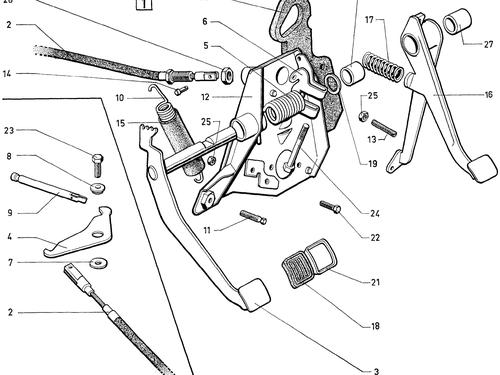 Pedal gear, page 186 — 604 Parts Catalog — Vol. 1