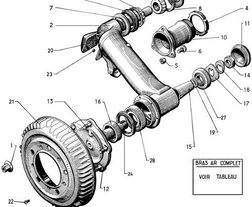 Rear arms, hubs, page 207 — 604 Parts Catalog — Vol. 1