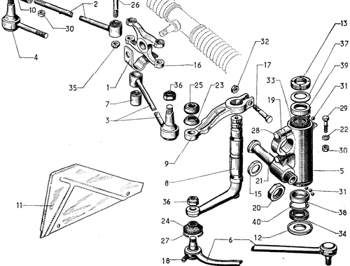 Steering rods and relays, page 231 — 604 Parts Catalog — Vol. 1