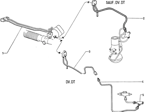 Power steering piping, page 265 — 604 Parts Catalog — Vol. 1