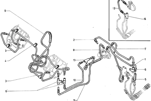 Front brake piping, page 267 — 604 Parts Catalog — Vol. 1