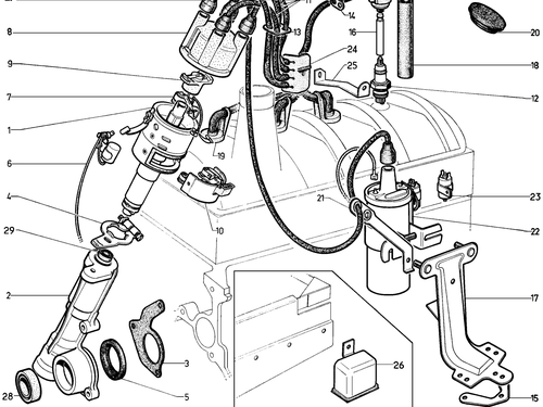 Ignition circuit, page 303 — 604 Parts Catalog — Vol. 1