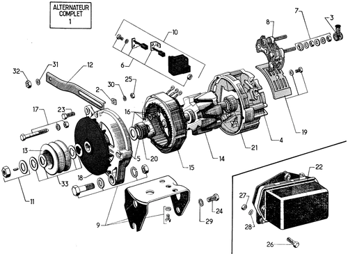Alternator, page 307 — 604 Parts Catalog — Vol. 1