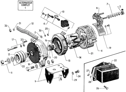 Ducellier 3/73->, page 310 — 604 Parts Catalog — Vol. 1