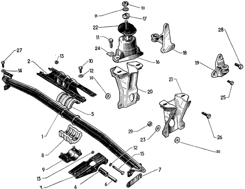 Engine & Gearbox mounts, page 23 — 604 Parts Catalog — Vol. 2