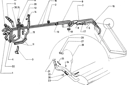 Fuel piping (IE), page 34 — 604 Parts Catalog — Vol. 2