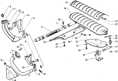 Exhaust, page 43 — 604 Parts Catalog — Vol. 2