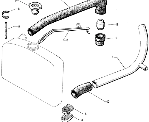 Radiator water piping, page 53 — 604 Parts Catalog — Vol. 2
