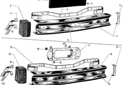 Rear bumpers (Break), page 83 — 604 Parts Catalog — Vol. 2