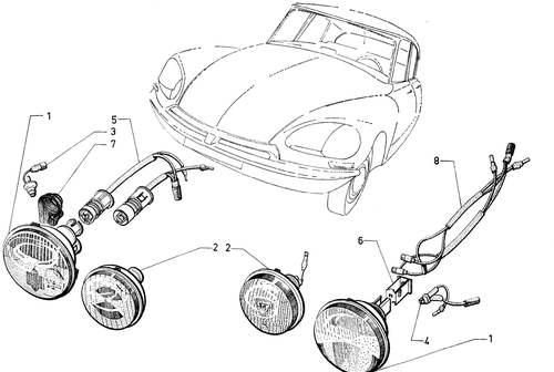 Quartz  Iodine headlamps, page 109 — 604 Parts Catalog — Vol. 2