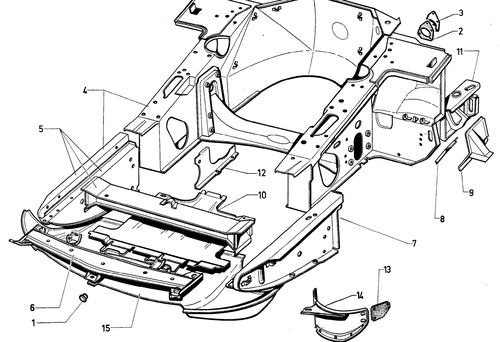 Front body section, page 168 — 604 Parts Catalog — Vol. 2