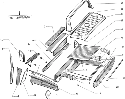 Body elements - rear, page 180 — 604 Parts Catalog — Vol. 2