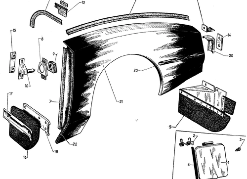 Rear wing (break), page 194 — 604 Parts Catalog — Vol. 2
